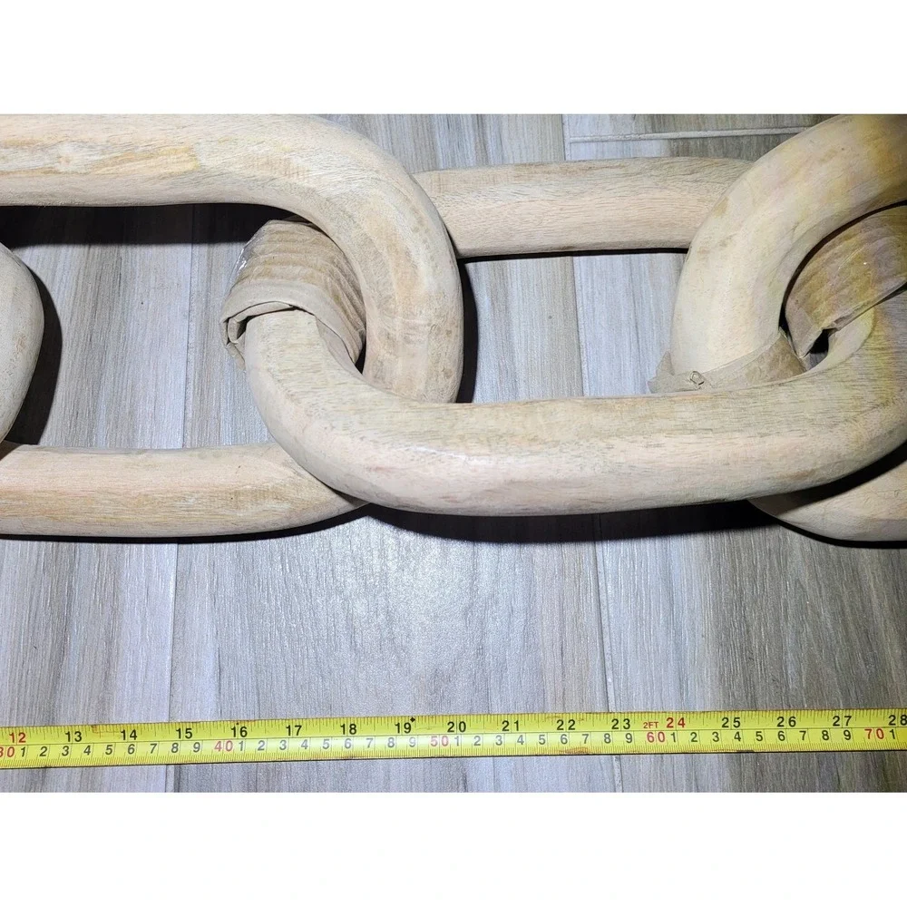 Pottery Barn Wood Chain Link Decor 44